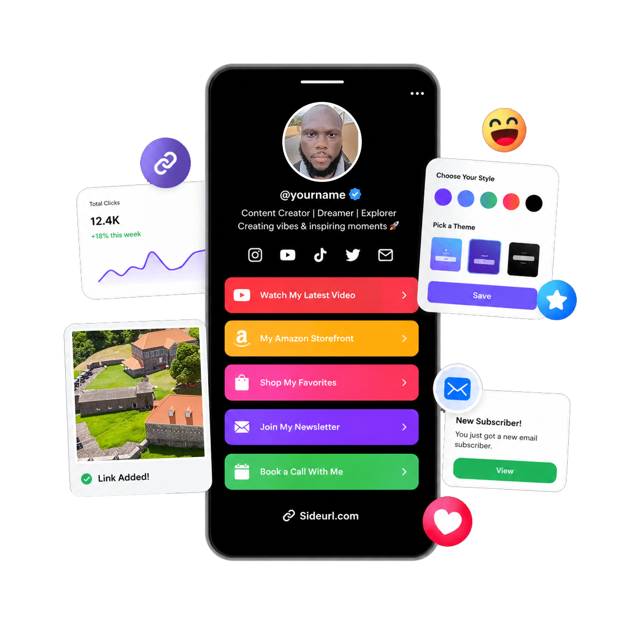SideURL — Link in Bio